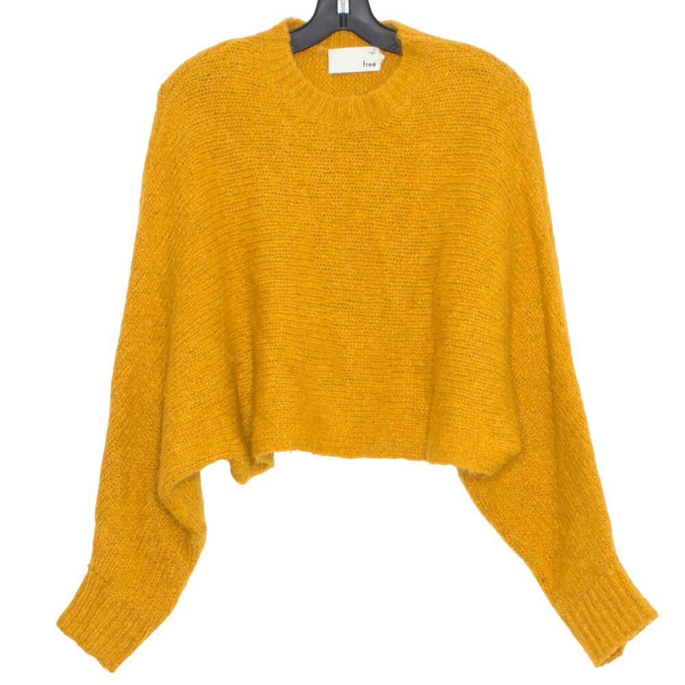 Wilfred Free Sweater Alpaca Wool Oversized Batwing Y2K Boxy Cozy Mustard Medium